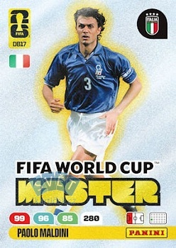 Paolo Maldini Italy Panini FIFA World Cup 2026 Adrenalyn XL FIFA World Cup Master #DB17